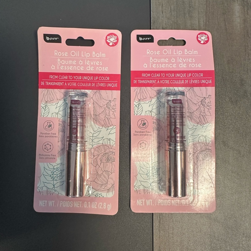 Rose Oil Lip Balm x 2 NWT